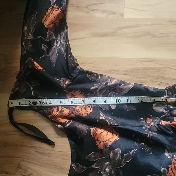 Vintage 50s 60s Autumn Print Floral Dress S - Picture 9 of 13